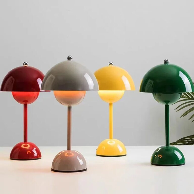 Lampe champignon LED tactile et rechargeable