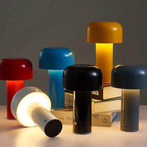 Lampe champignon tactile et rechargeable