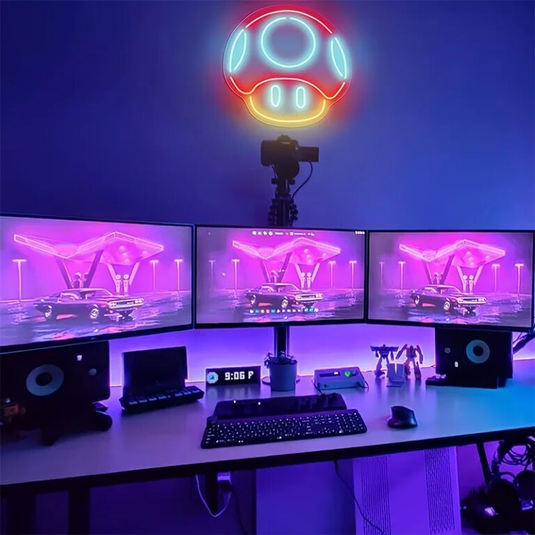 Néon champignon Super Mario Bros