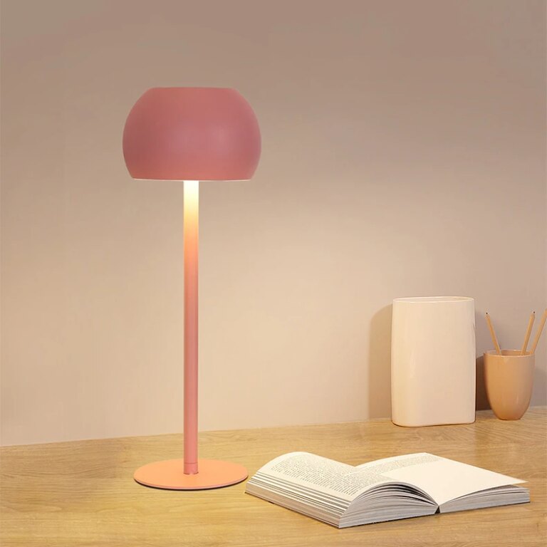 Lampe champignon de table à pied haut