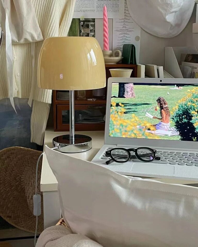 lampe champignon en verre de Murano