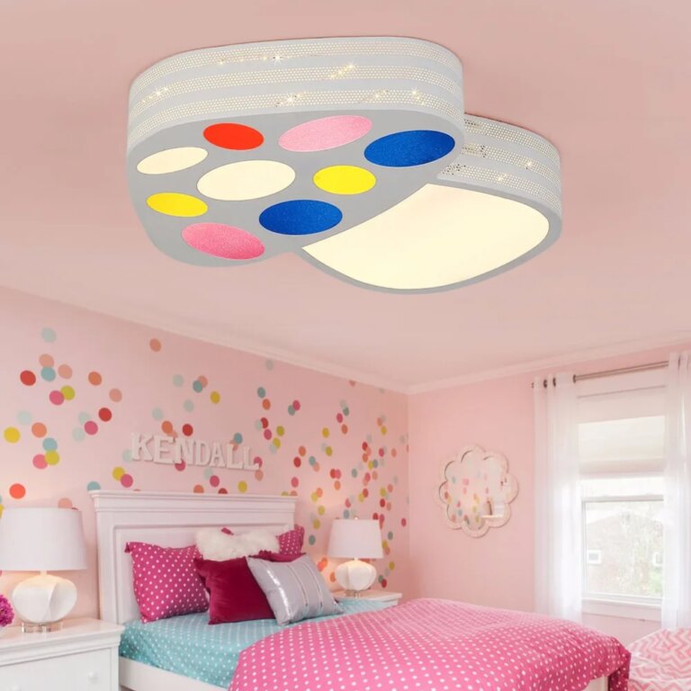 Plafonnier champignon LED pour enfant