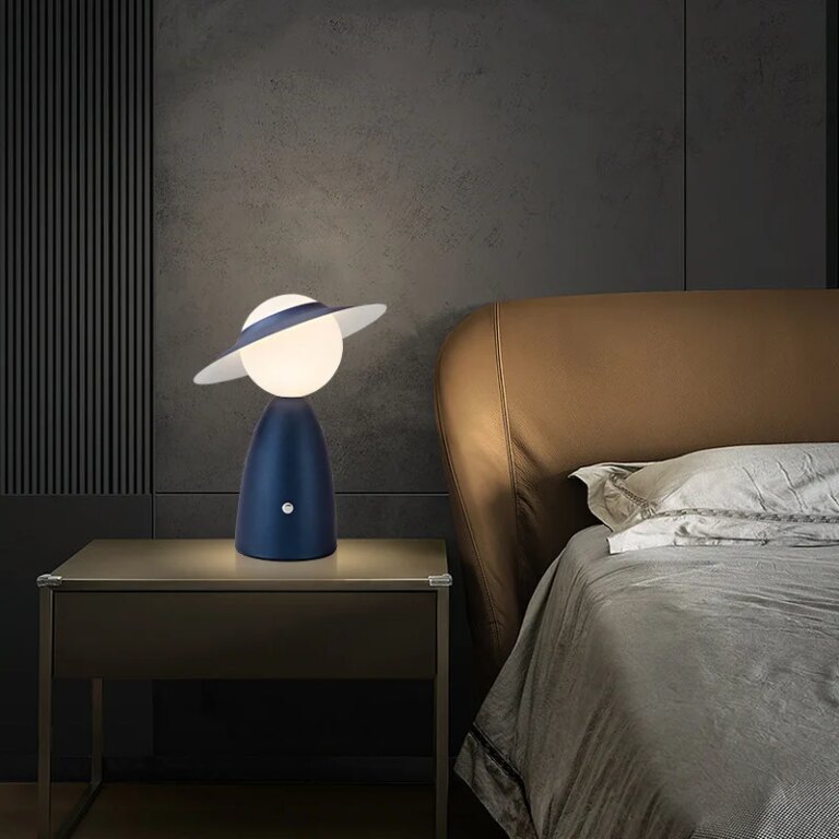 Lampe champignon de chevet créative