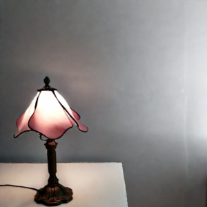Lampe Champignon Tiffany Douceur de Rose